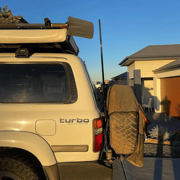 Landcruiser LC80 Aerial UHF Antenna Tailgate Bracket 123-TG