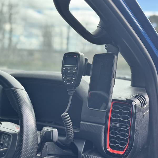Ford Ranger RA 2022+ Phone & UHF Hand Piece Holder 4003-PH-D