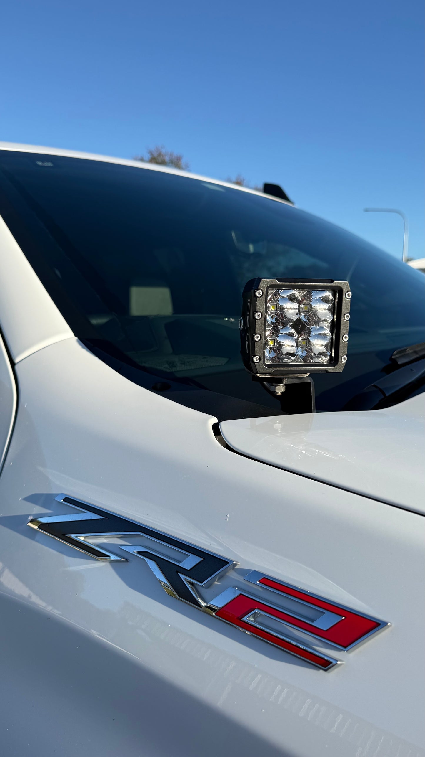 Chevrolet Silverado 1500 Bonnet LED Light Antenna Bracket 2019+ LB-055 (PAIR)